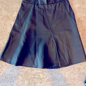 Leather midi skirt ...never been worn
